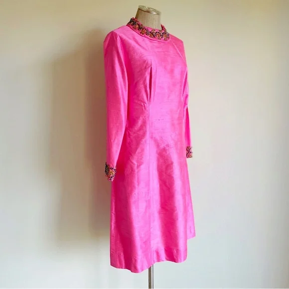 Vintage Bright Pink Dress Set - Picture 9 of 17